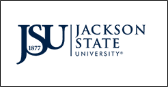 A logo of jackson state university for the college.